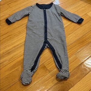 Striped Baby Onesie Pajamas petite lem